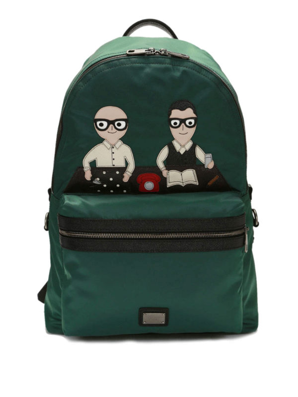 DOLCE & GABBANA: Rucksäcke - Rucksack Vulcano - Grün