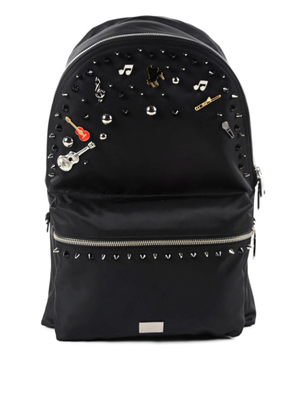 DOLCE & GABBANA: backpacks - Vulcano nylon backpack