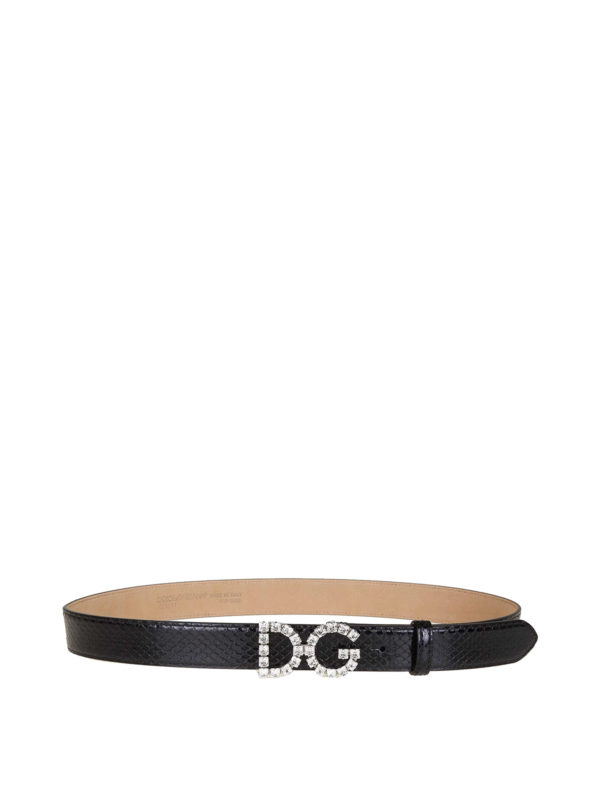 DOLCE & GABBANA: Cinturones - Cinturón - Negro
