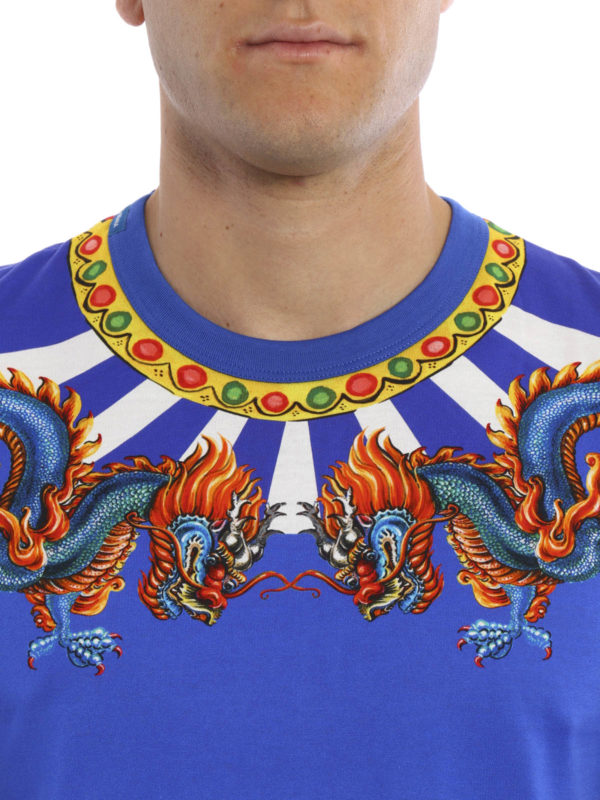 DOLCE & GABBANA buy online Chinese dragons print T-shirt