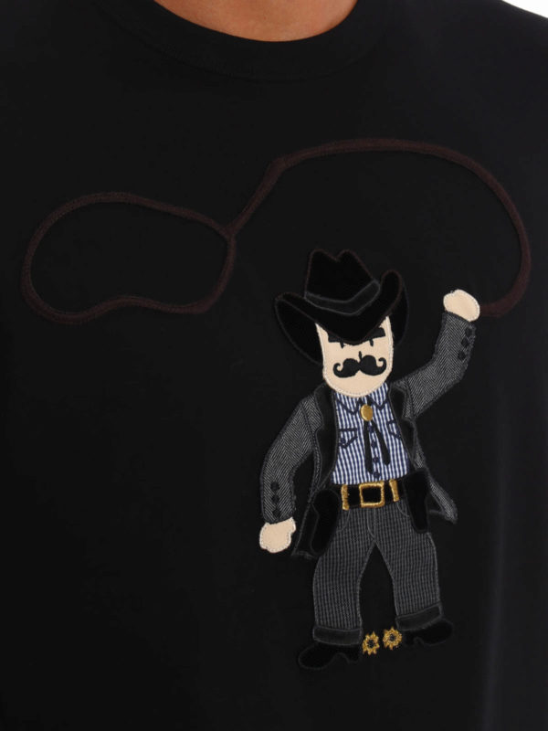 DOLCE & GABBANA buy online Cowboy patch T-shirt