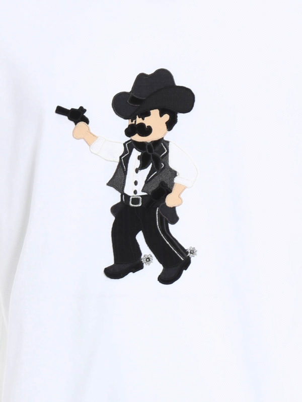 DOLCE & GABBANA buy online Cowboy patch t-shirt