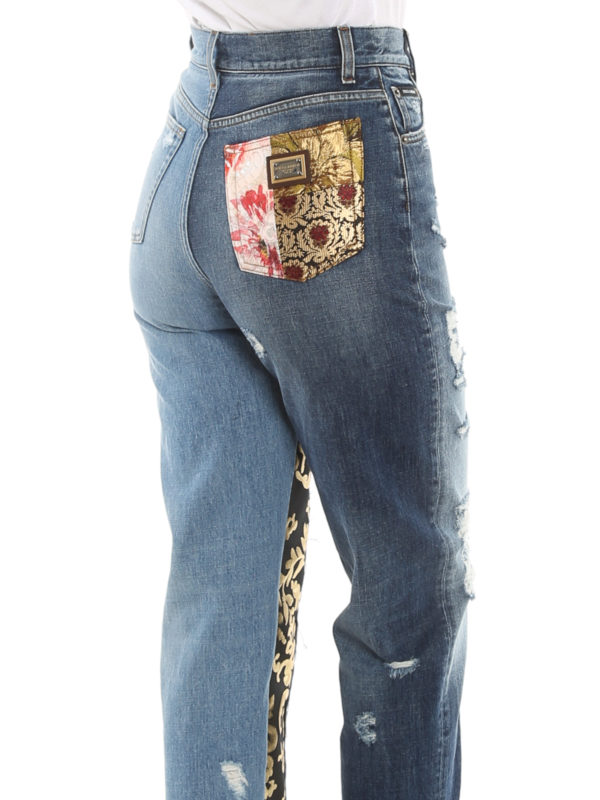 DOLCE & GABBANA buy online Damask insert jeans