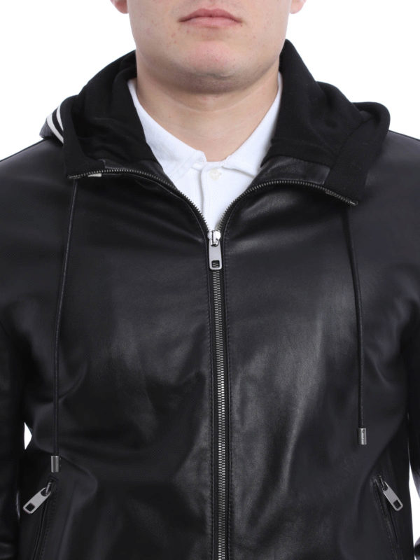 DOLCE & GABBANA buy online Lederjacke Fur Herren - Schwarz