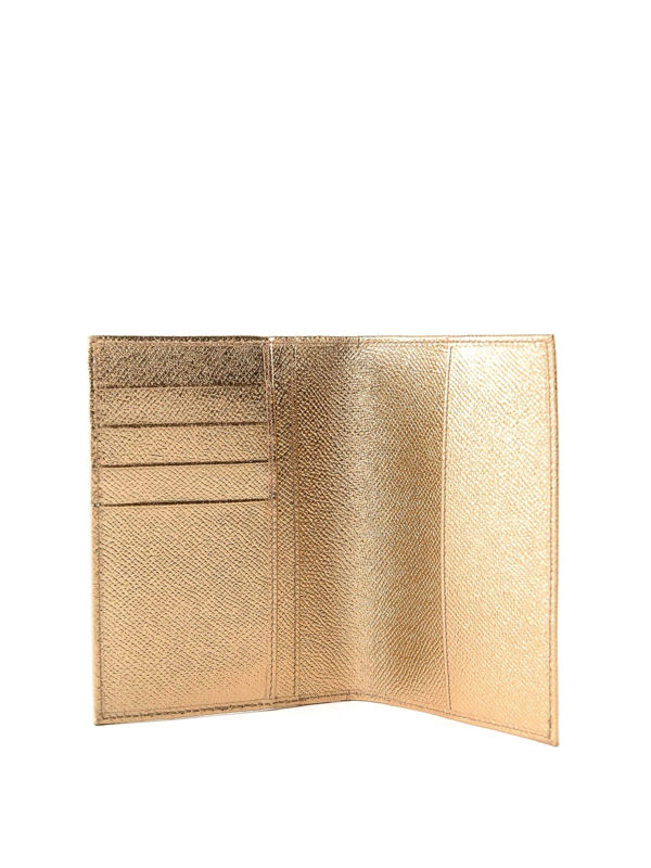 DOLCE & GABBANA buy online Laminated Dauphine leather passport case