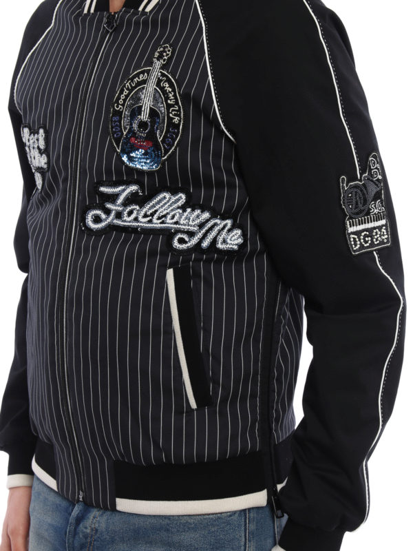 DOLCE & GABBANA buy online ボンバージャケット メンズ - ダークグレー