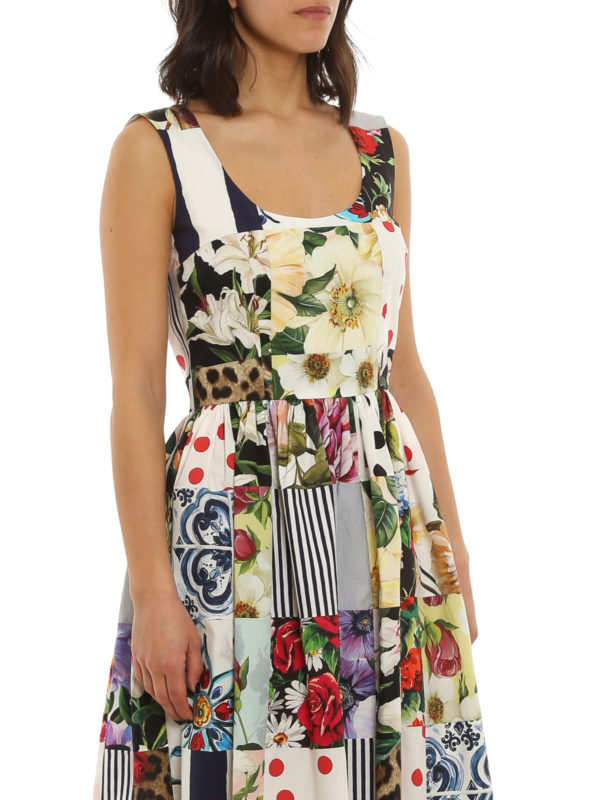 DOLCE & GABBANA buy online Abito con stampa Patchwork