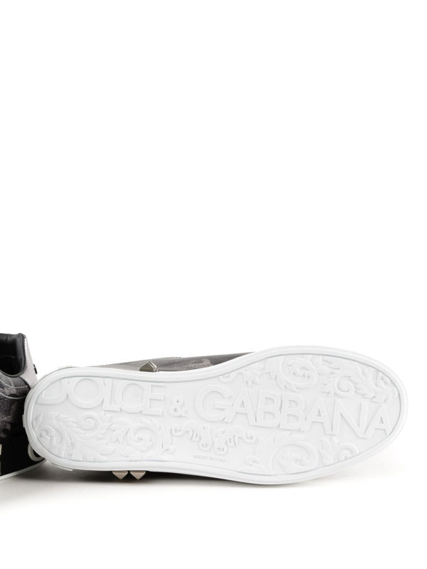 DOLCE & GABBANA buy online Portofino grey camouflage sneakers