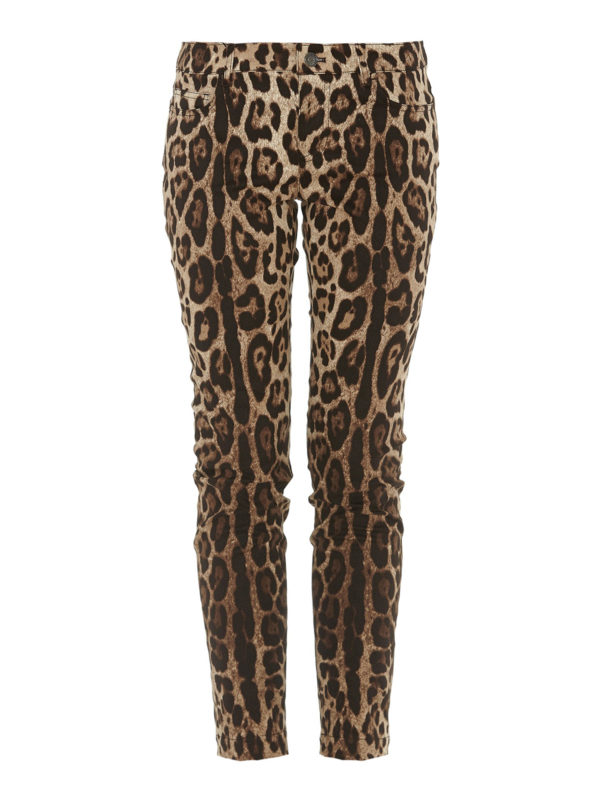 DOLCE & GABBANA: カジュアルトラウザー - カジュアルパンツ - アニマル柄