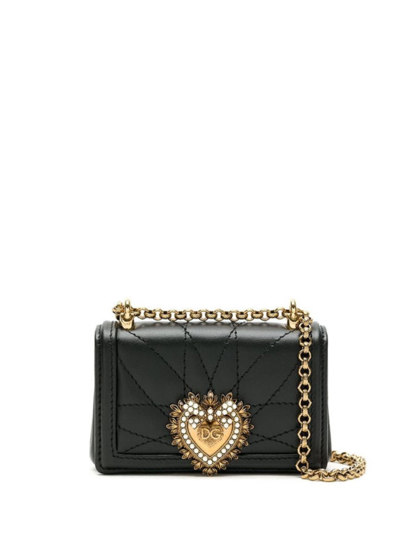 DOLCE & GABBANA: cross body bags - Devotion micro bag