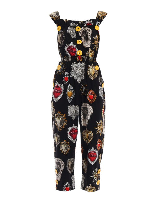 DOLCE & GABBANA: Jumpsuits - Jumpsuit - Gemustert