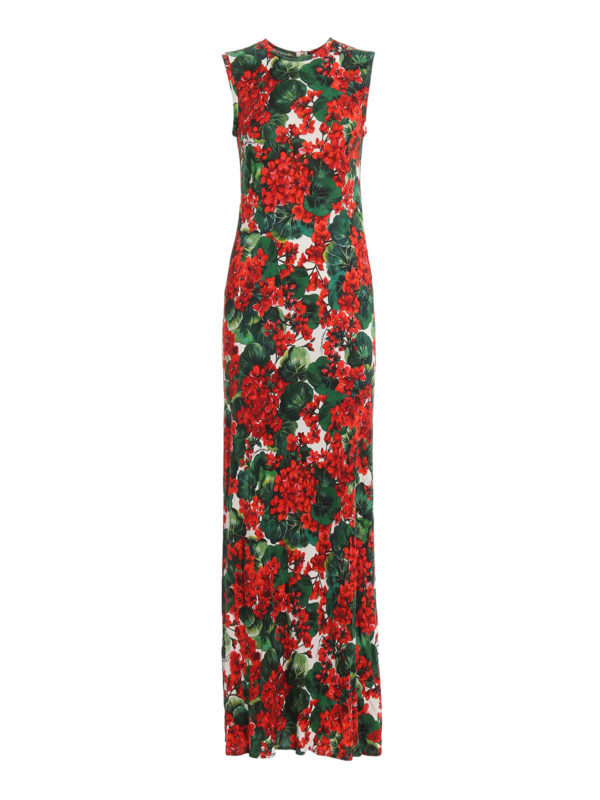 DOLCE & GABBANA: Maxikleider - Maxikleid - Rot