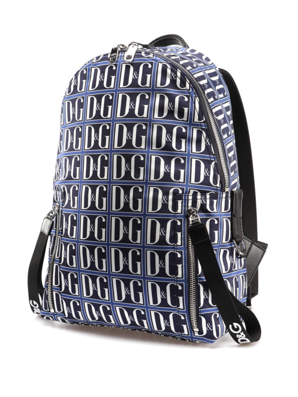 DOLCE & GABBANA: backpacks online - D&G tile pattern backpack