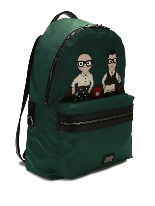 DOLCE & GABBANA: Rucksäcke online - Rucksack Vulcano - Grün