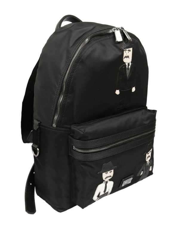 DOLCE & GABBANA: Rucksäcke online - Vulcano Sicilian men patch backpack