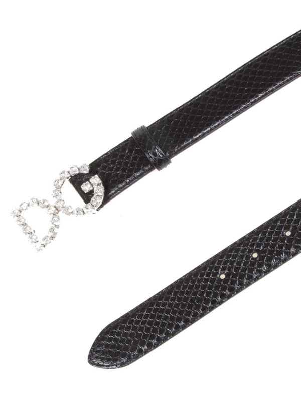 DOLCE & GABBANA: Cinturones online - Cinturón - Negro