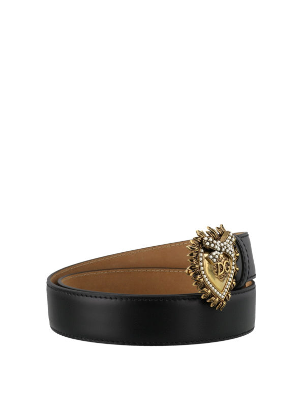 DOLCE & GABBANA: belts online - Devotion black belt