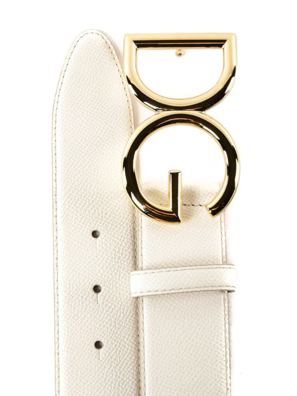 DOLCE & GABBANA: Cinturones online - Cinturón - Blanco