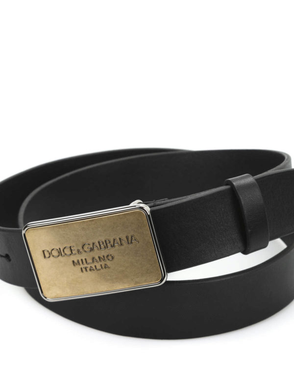 DOLCE & GABBANA: Ceintures online - Ceinture Noir Pour Homme