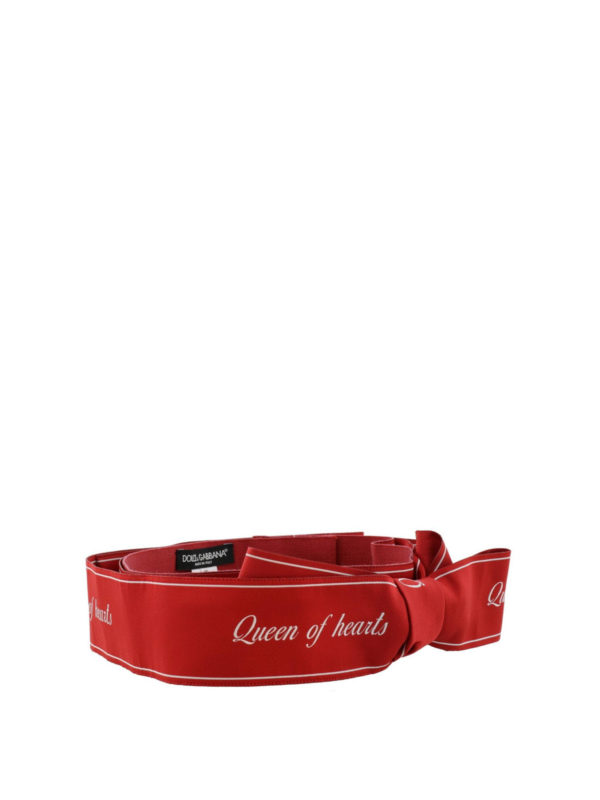 DOLCE & GABBANA: Cinturones online - Cinturón - Rojo Oscuro