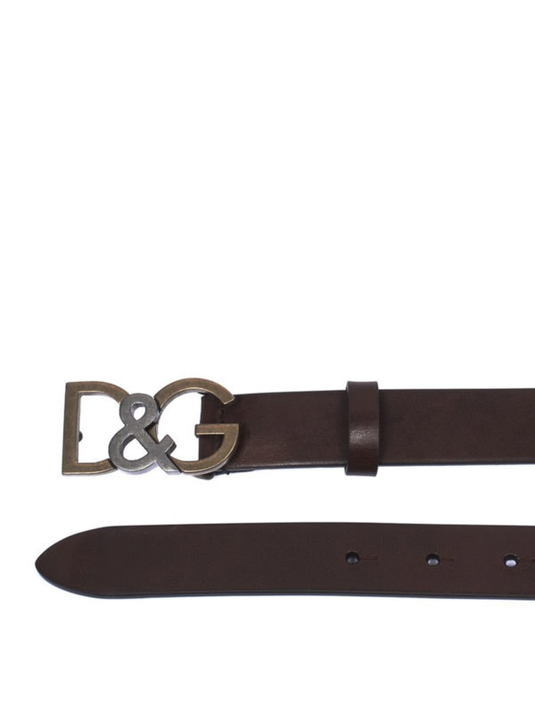 DOLCE & GABBANA: belts online - Tumbled leather D&G belt
