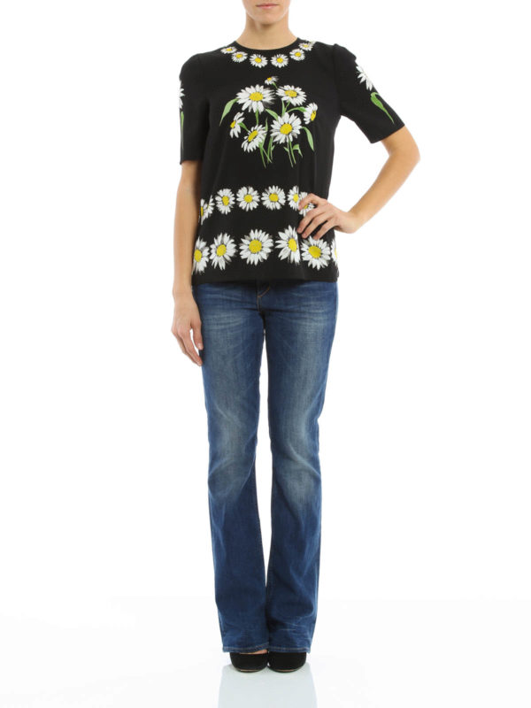 DOLCE & GABBANA: blouses online - Daisy silk blouse
