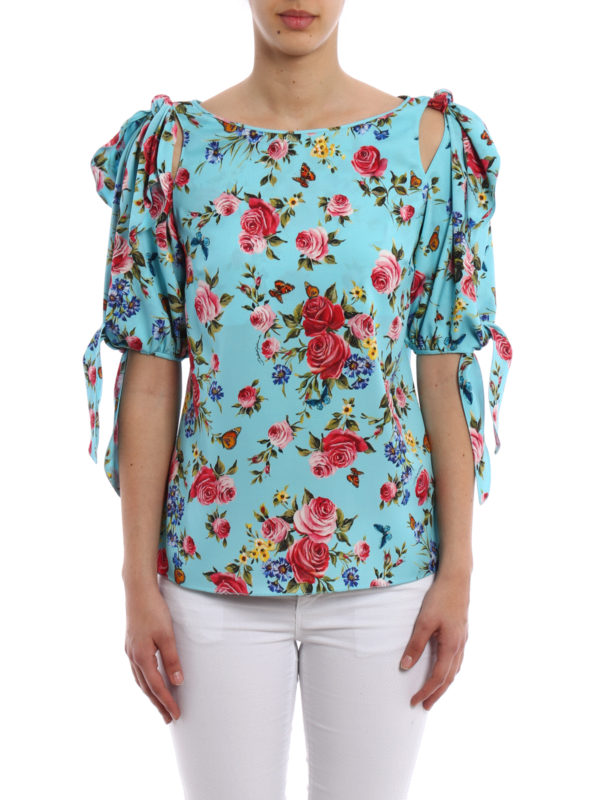 DOLCE & GABBANA: Blusen online - Bluse - Hellblau