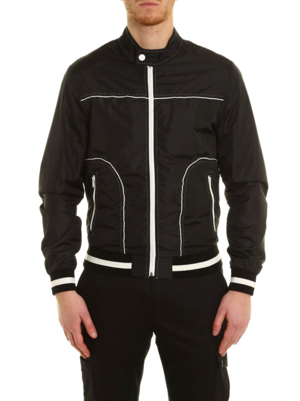DOLCE & GABBANA: casual jackets online - Bomber-inspired nylon jacket