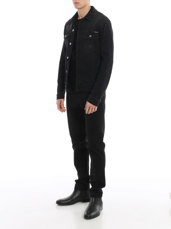 Dolce & Gabbana デニムジャケット - 黒|G9JC2DG8BR3S9001