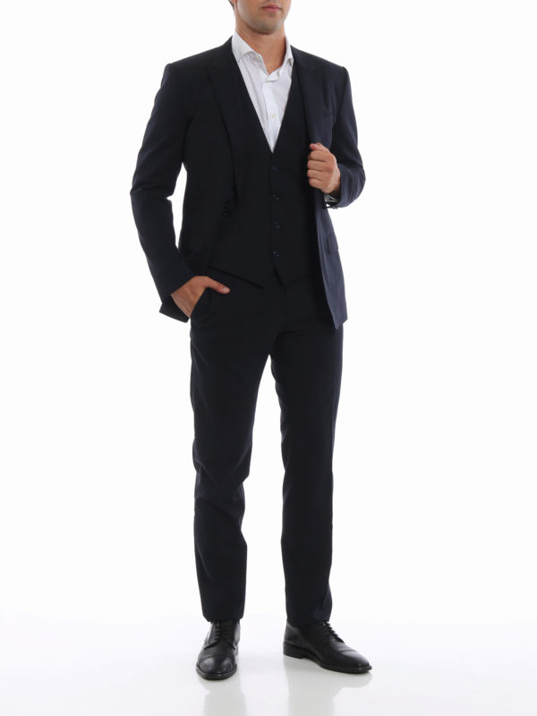 Dolce & Gabbana MARTINI ネイビー スーツ Dolce & Gabbana Navy Three Piece Martini Suit, $2,645