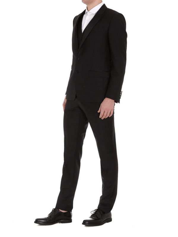 DOLCE & GABBANA: completi da sera online - Smoking tre pezzi in lana