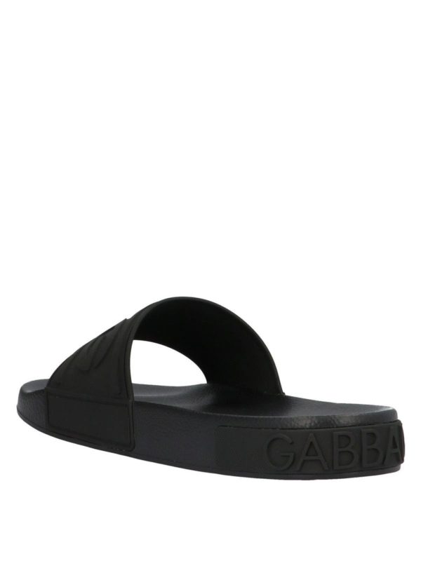 Dolce & Gabbana ビーチサンダル - 黒|CS1786AX3898B956