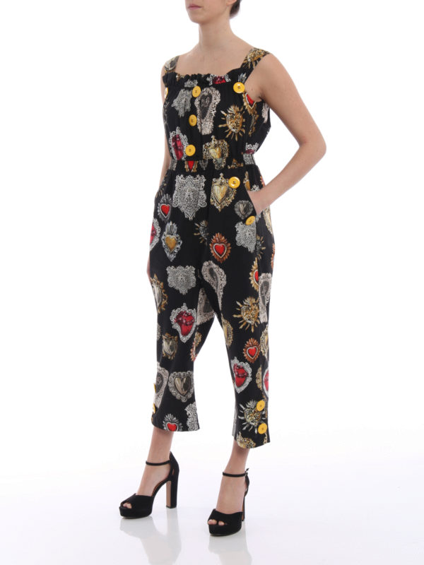 DOLCE & GABBANA: Jumpsuits online - Jumpsuit - Gemustert