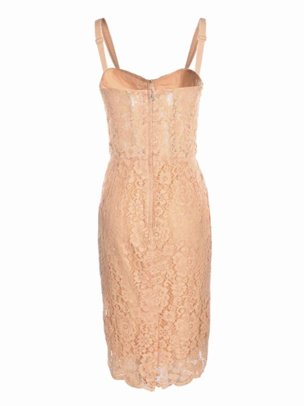 DOLCE & GABBANA: ニーレングスドレス online - 膝丈ドレス - ピンク