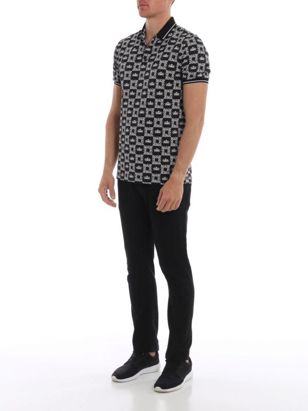 Dolce & Gabbana ポロシャツ - 黒|G8HU6TFS76YHNY47 | THEBS