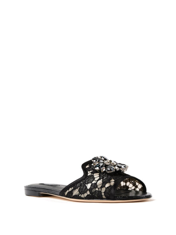 DOLCE & GABBANA: Sandalen online - Slippers - Schwarz