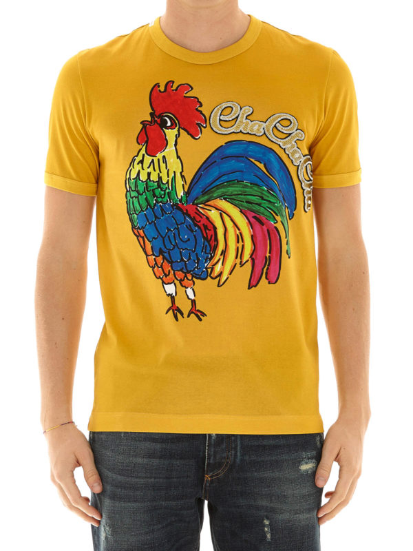 DOLCE & GABBANA: t-shirts online - Cha Cha Cha jersey T-shirt