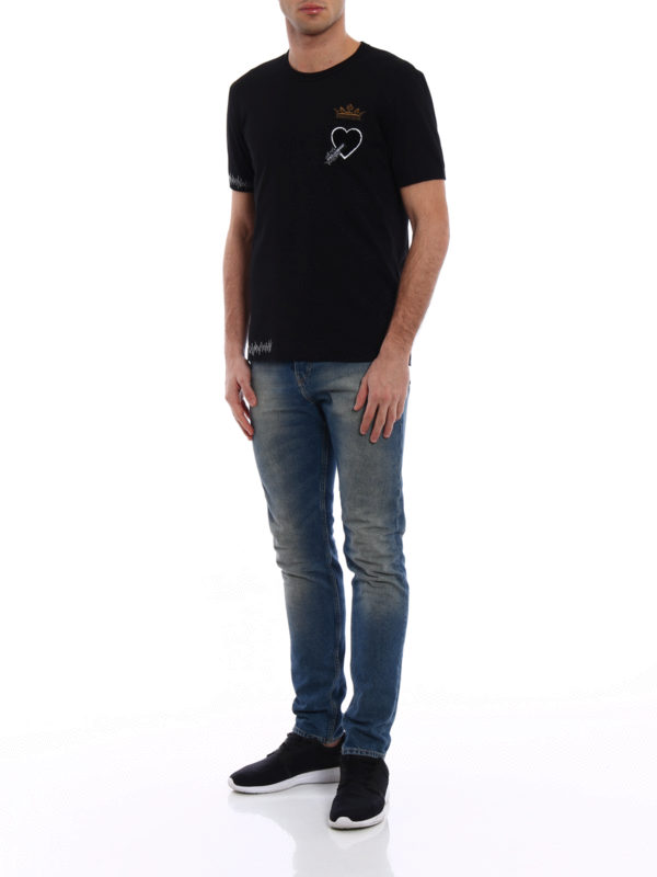 DOLCE & GABBANA: T-shirts online - T-Shirt - Schwarz
