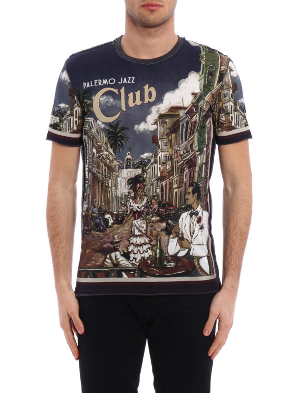 DOLCE & GABBANA: T-shirts online - T-Shirt Fur Herren - Bunt