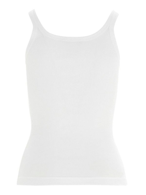 DOLCE & GABBANA: tops & shirts online - Ribbed tank top in white