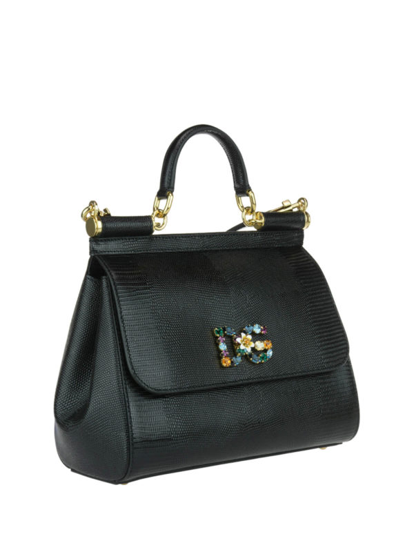 DOLCE & GABBANA: totes bags online - Medium Sicily bag with logo patch