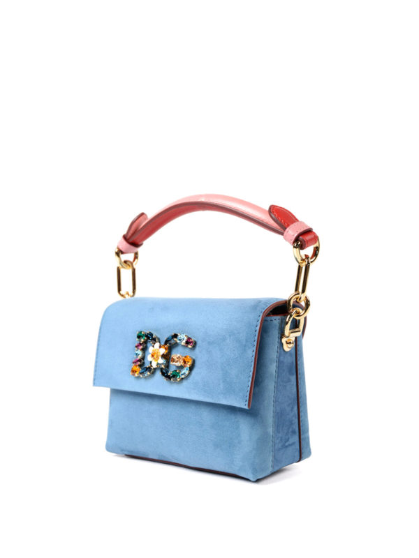 DOLCE & GABBANA: Handtaschen online - Shopper - Hellblau