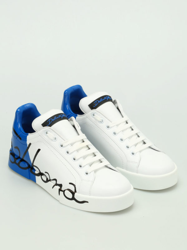DOLCE & GABBANA: trainers online - Portofino two-tone sneakers