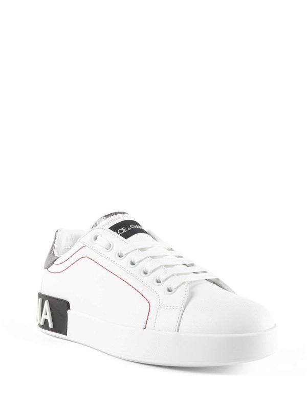 DOLCE & GABBANA: trainers online - Portofino white nappa sneakers