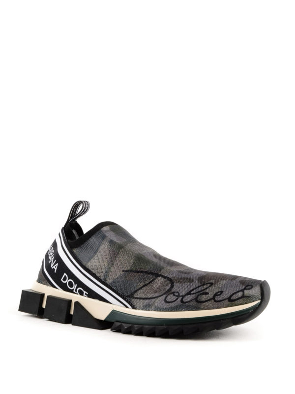 DOLCE & GABBANA: trainers online - Sorrento camouflage slip on sneakers