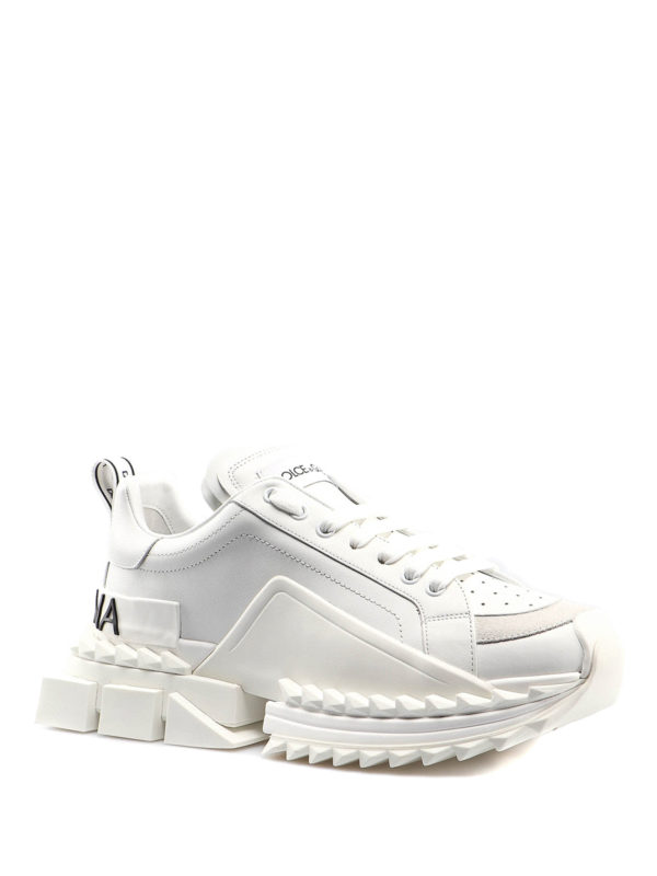 DOLCE & GABBANA: trainers online - Super King white sneakers