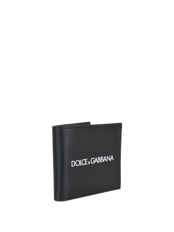 DOLCE & GABBANA: wallets & purses online - Logo print leather wallet