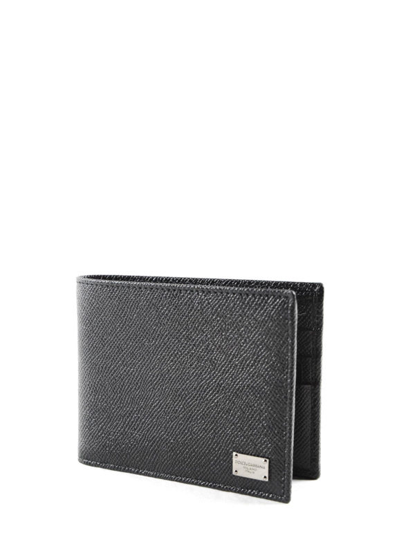 DOLCE & GABBANA: wallets & purses online - Solid leather bifold wallet