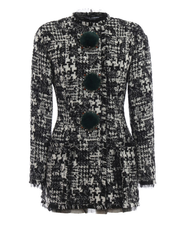 DOLCE & GABBANA: Abrigos cortos - Abrigo Corto - Gris