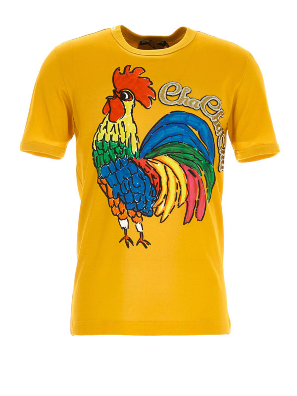DOLCE & GABBANA: t-shirts - Cha Cha Cha jersey T-shirt